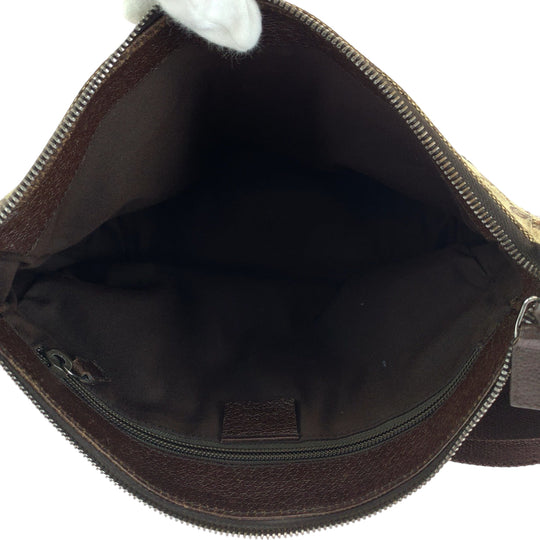 GUCCI Shoulder Bag 114273 GG canvas Brown Beige SilverMetal Shoulder Bag Messenger bag Women Used Authentic