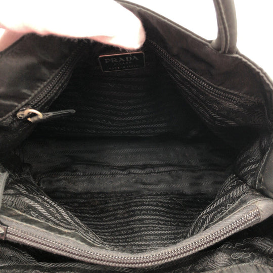 PRADA Tote Bag Nylon black Tote Bag handbag Test Triangular logo Women Used Authentic