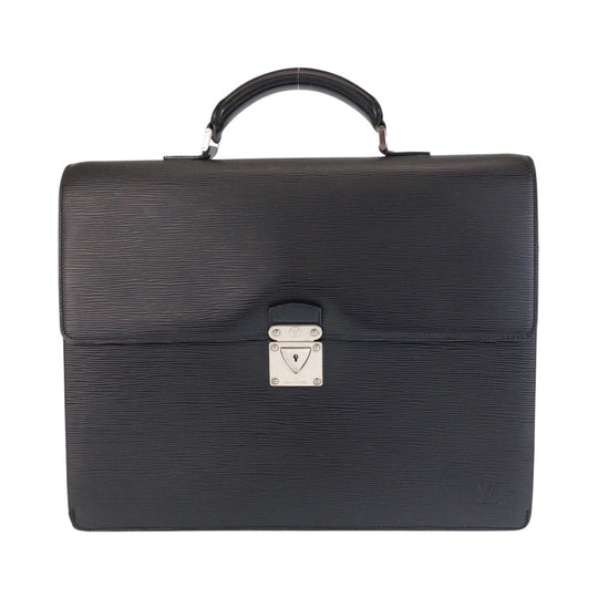 LOUIS VUITTON Business bag M54532 Epi Leather Noir Black SilverMetal Business bag briefcase Epi Robusto mens Used Authentic