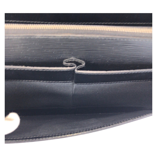 LOUIS VUITTON Business bag M54532 Epi Leather Noir Black SilverMetal Business bag briefcase Epi Robusto mens Used Authentic