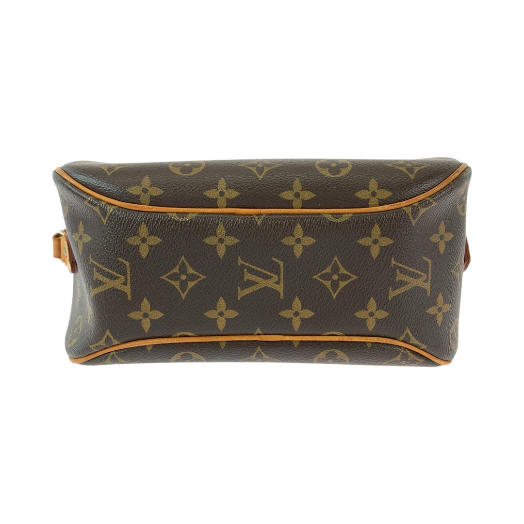 LOUIS VUITTON Shoulder Bag M51221 PVC Brown Gold Metal Shoulder Bag Crossbody Non-sticky Monogram Blois Women Used Authentic