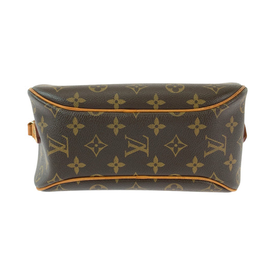 LOUIS VUITTON Shoulder Bag M51221 PVC Brown Gold Metal Shoulder Bag Crossbody Non-sticky Monogram Blois Women Used Authentic