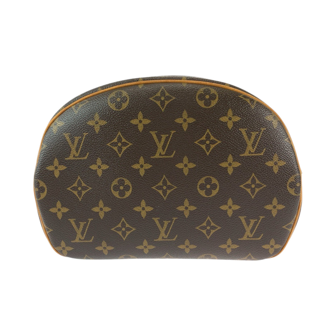 LOUIS VUITTON Shoulder Bag M51221 PVC Brown Gold Metal Shoulder Bag Crossbody Non-sticky Monogram Blois Women Used Authentic