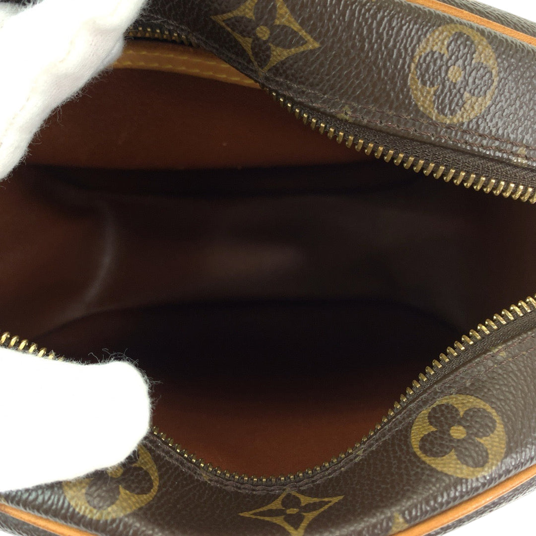LOUIS VUITTON Shoulder Bag M51221 PVC Brown Gold Metal Shoulder Bag Crossbody Non-sticky Monogram Blois Women Used Authentic