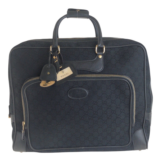 GUCCI Business bag GG canvas Black GoldMetal Business bag briefcase Old Gucci mens Used Authentic