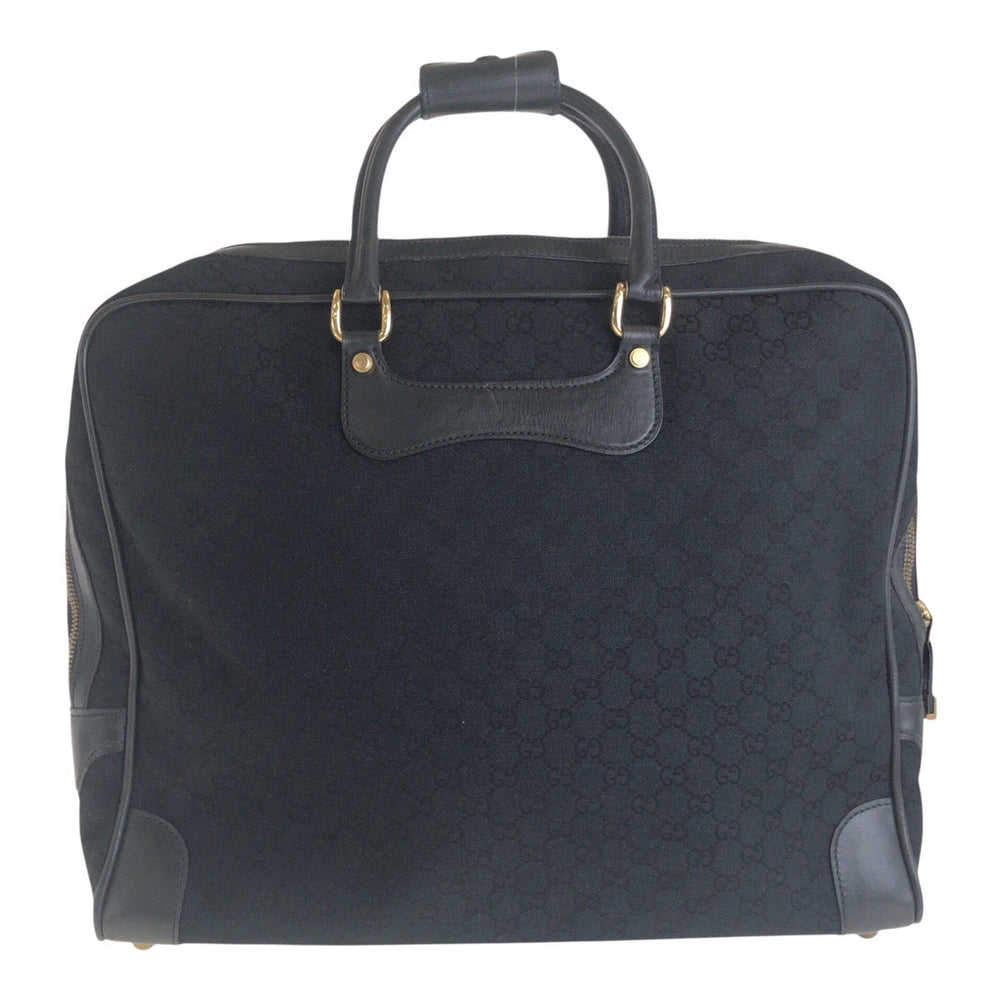 GUCCI Business bag GG canvas Black GoldMetal Business bag briefcase Old Gucci mens Used Authentic