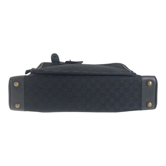 GUCCI Business bag GG canvas Black GoldMetal Business bag briefcase Old Gucci mens Used Authentic