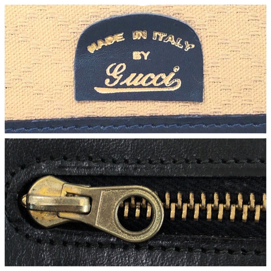 GUCCI Business bag GG canvas Black GoldMetal Business bag briefcase Old Gucci mens Used Authentic