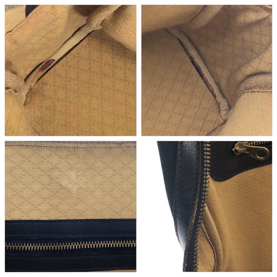 GUCCI Business bag GG canvas Black GoldMetal Business bag briefcase Old Gucci mens Used Authentic
