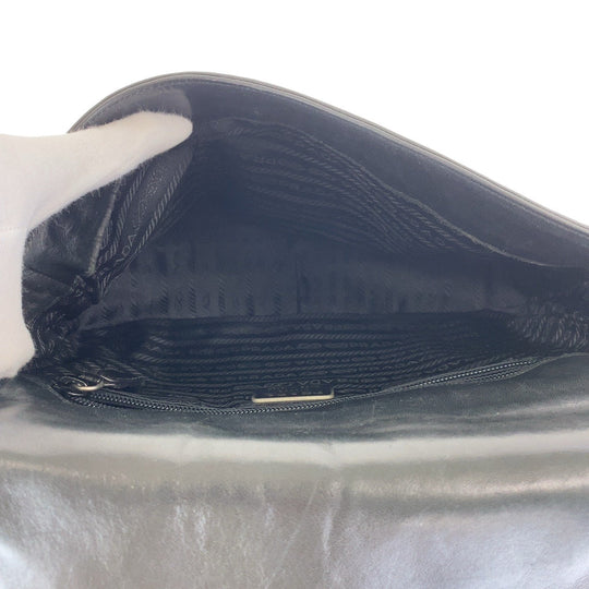 PRADA Shoulder Bag Leather, Plastic Black black Crossbody Shoulder Bag Pochette Women Used Authentic