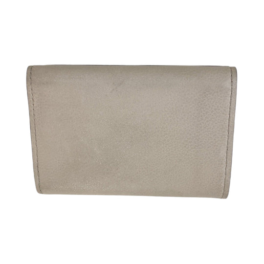 LOUIS VUITTON Tri-fold wallet M80984 leather Black Ivory Gold Metal Folding wallet Compact wallet Portefeuille Rock Mini Women Used Authentic