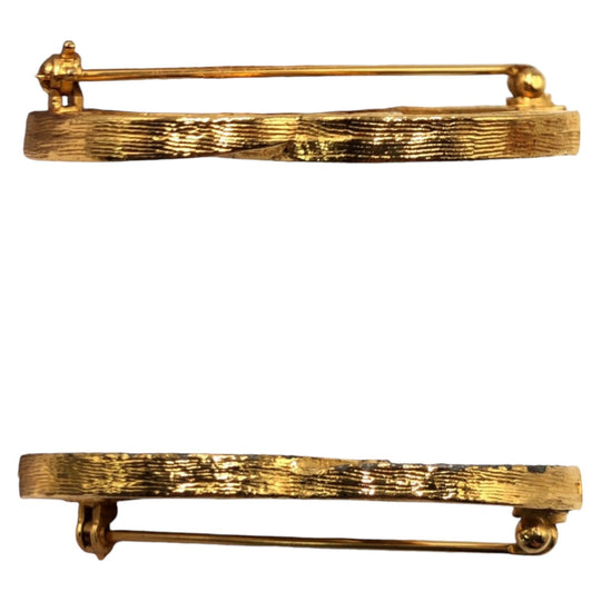 CHANEL Brooch plating gold Brooch COCO Mark Women Used Authentic
