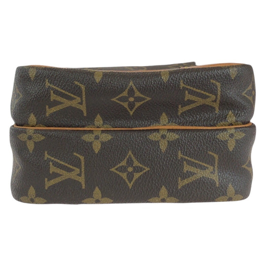 LOUIS VUITTON Shoulder Bag M45236 PVC, Leather Brown Gold Metal Shoulder Bag pochette Monogram Amazone Women Used Authentic