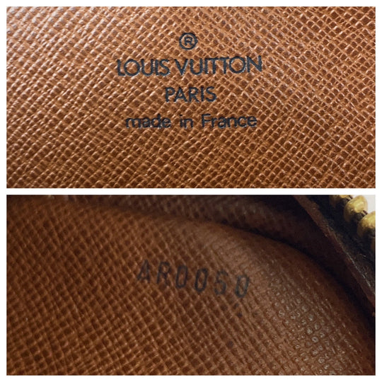 LOUIS VUITTON Shoulder Bag M45266 PVC Brown Gold Metal Shoulder Bag pochette Monogram Danube Women Used Authentic