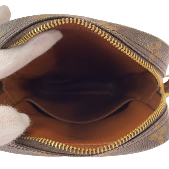 LOUIS VUITTON Shoulder Bag M45266 PVC Brown Gold Metal Shoulder Bag pochette Monogram Danube Women Used Authentic