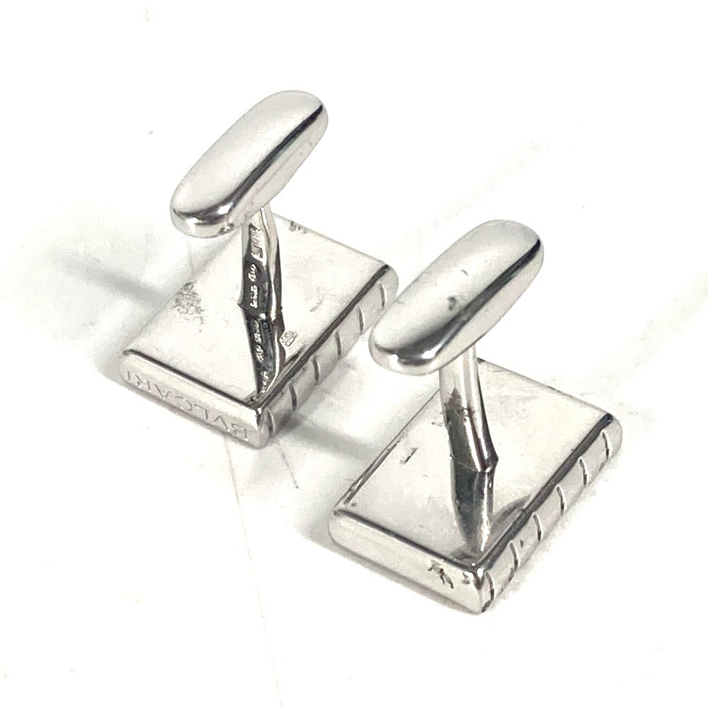 BVLGARI cuffs AG925 Silver logo mens Used Authentic