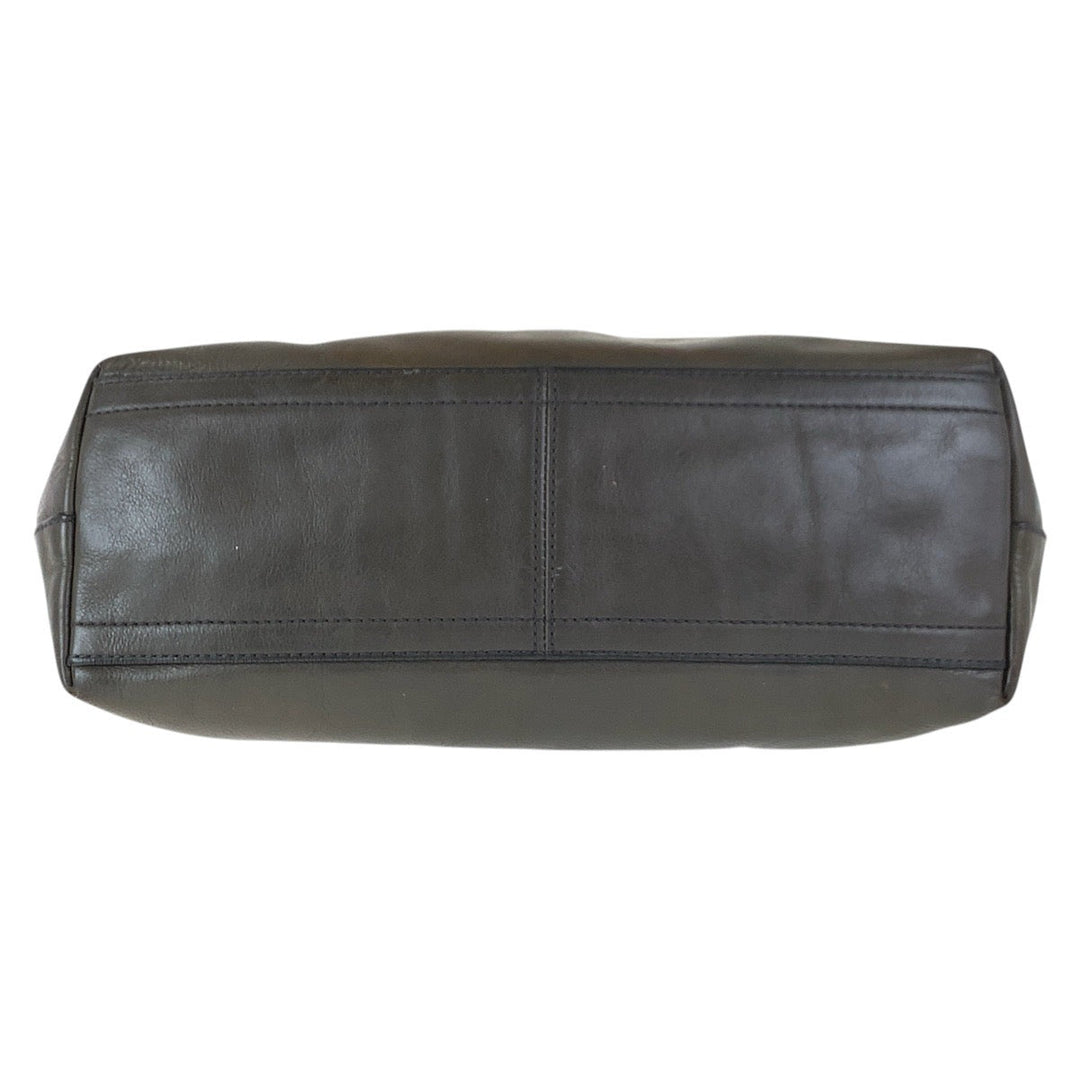 COACH Shoulder Bag 70559 leather Grey SilverMetal Crossbody Shoulder Bag Unisex mens(Unisex) Used Authentic