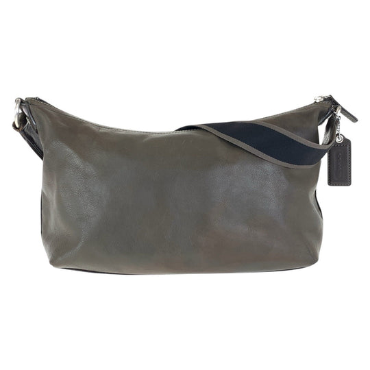 COACH Shoulder Bag 70559 leather Grey SilverMetal Crossbody Shoulder Bag Unisex mens(Unisex) Used Authentic