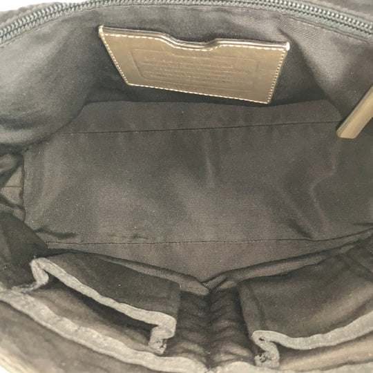 COACH Shoulder Bag 70559 leather Grey SilverMetal Crossbody Shoulder Bag Unisex mens(Unisex) Used Authentic