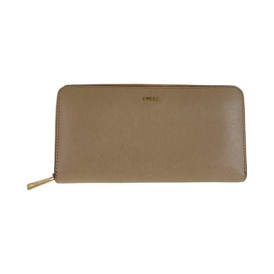 Furla Long Wallet Purse leather beige Babylone