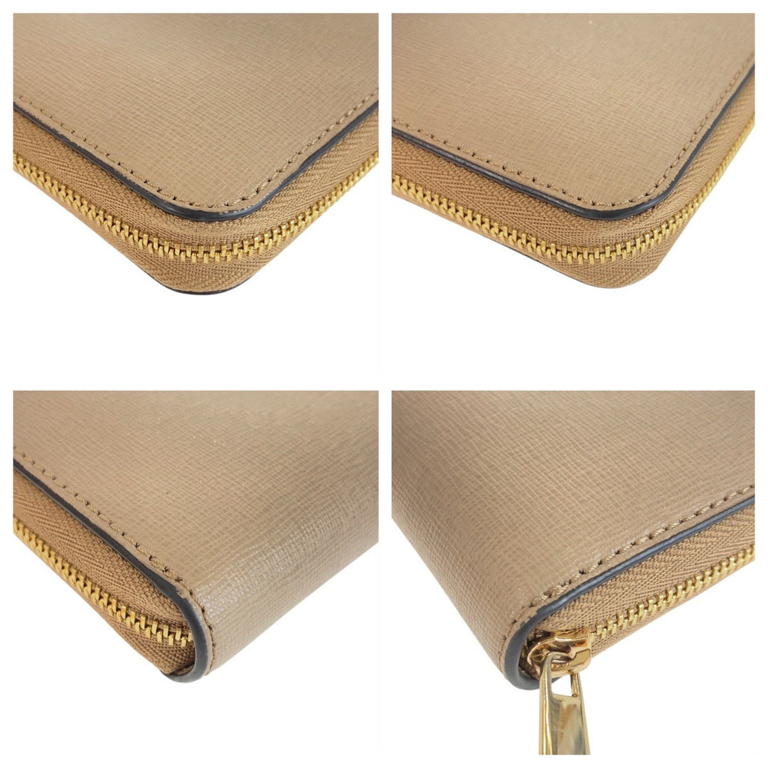 Furla Long Wallet Purse leather beige Babylone