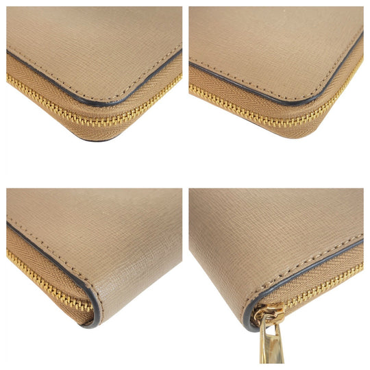 Furla Long Wallet Purse leather beige Babylone