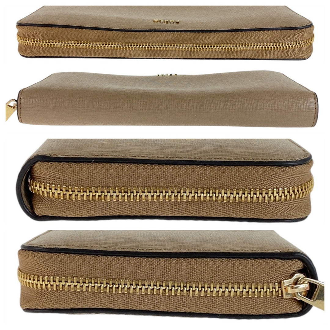 Furla Long Wallet Purse leather beige Babylone