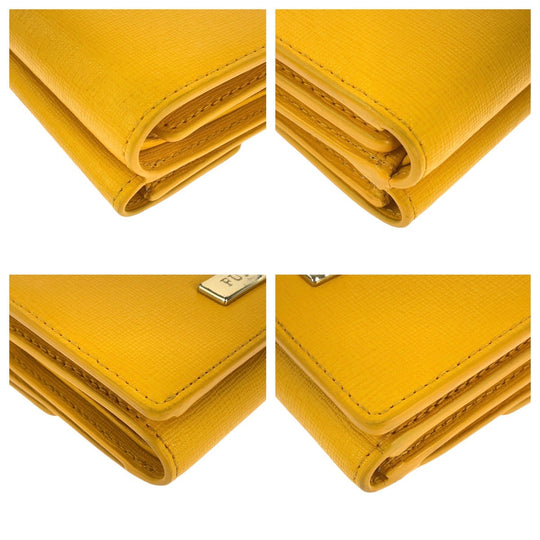 Furla Bifold Wallet leather yellow
