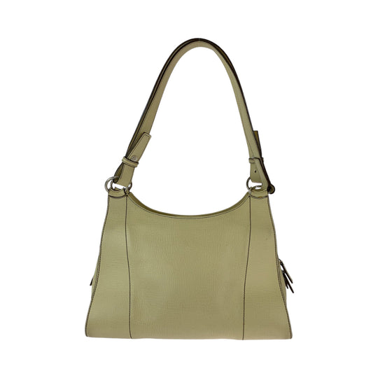 LOEWE Handbag leather Beige SilverMetal Handbag Shoulder Bag Women Used Authentic