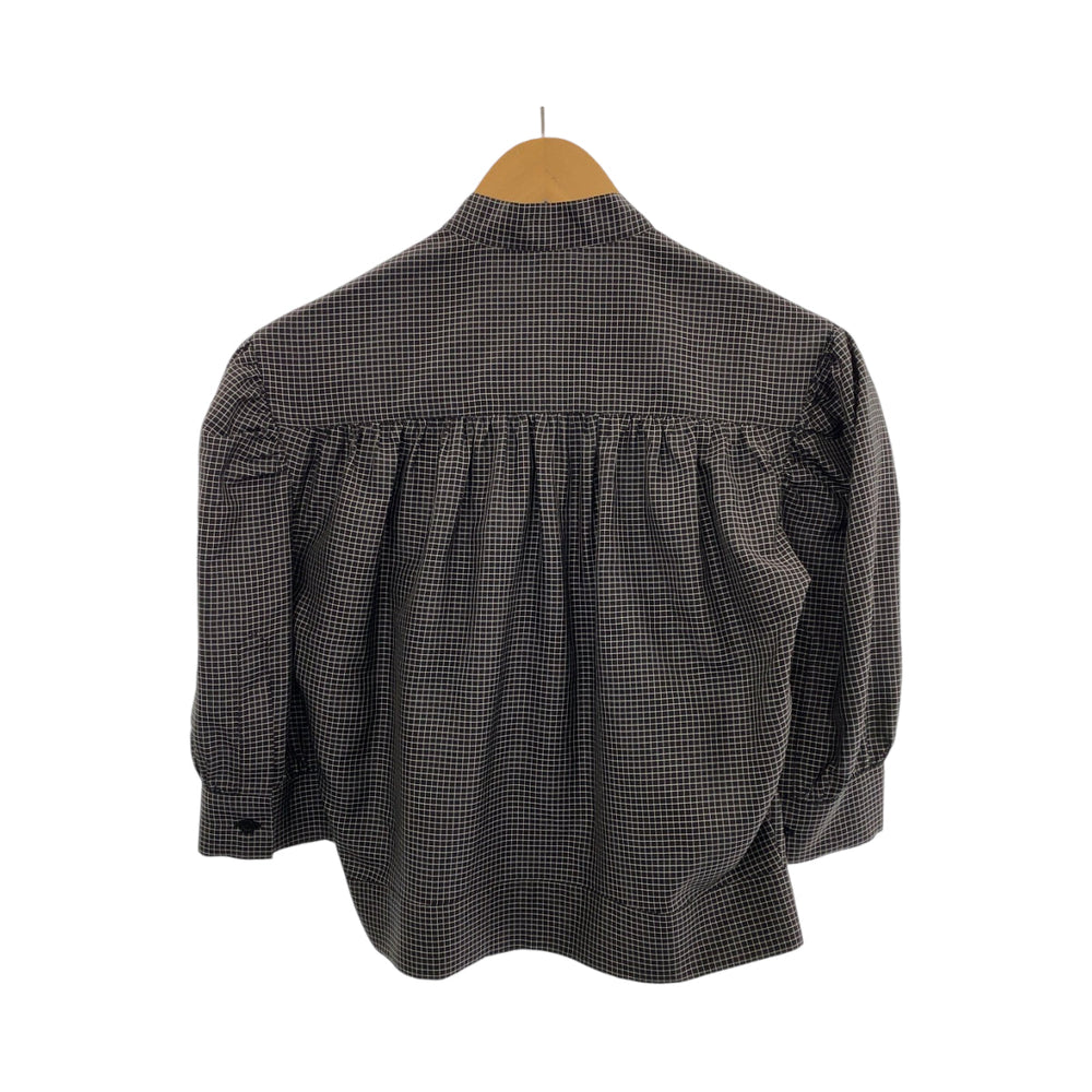 Dior Short sleeve shirt 951B09A6028 silk black Short sleeve shirts, 3/4 sleeve shirts Bee embroidered bow tie Women 38 Used Authentic