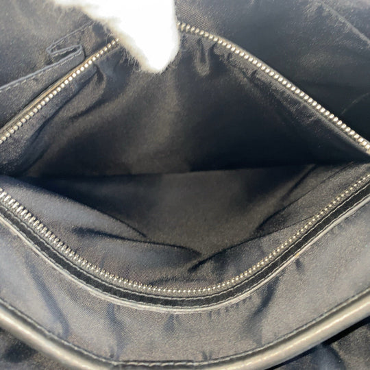 Dior Shoulder Bag Nylon Black SilverMetal Crossbody Shoulder Bag Messenger Bag Canage Women Used Authentic
