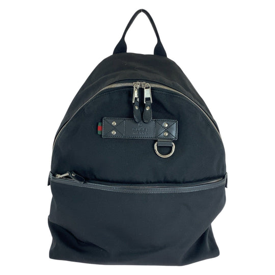 GUCCI Backpack 268184 Canvas, Leather black Backpacks, Daypacks, Backpacks, Unisex Sherry line Women Used Authentic