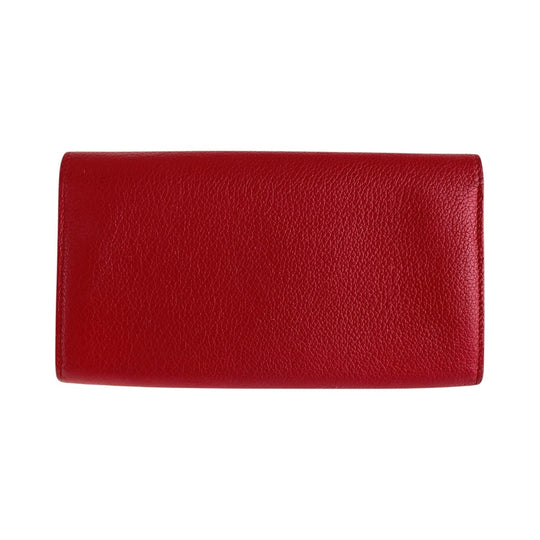 LOUIS VUITTON Long Wallet Purse M61277 leather Red Long Wallet Purse Portefeuille Rock Me Women Used Authentic
