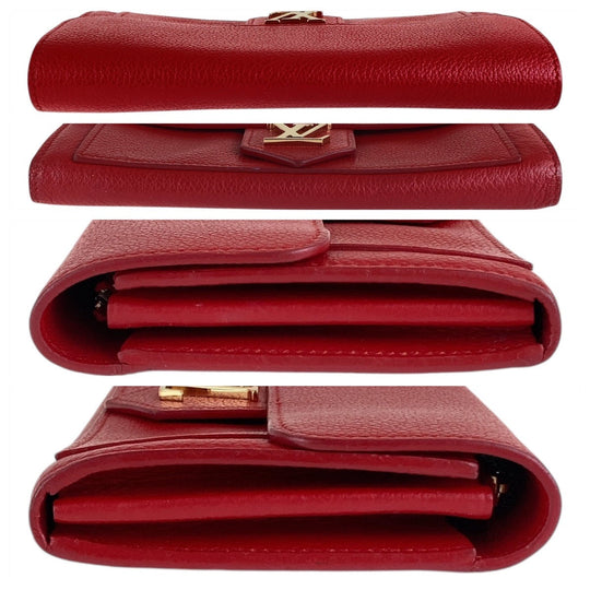 LOUIS VUITTON Long Wallet Purse M61277 leather Red Long Wallet Purse Portefeuille Rock Me Women Used Authentic