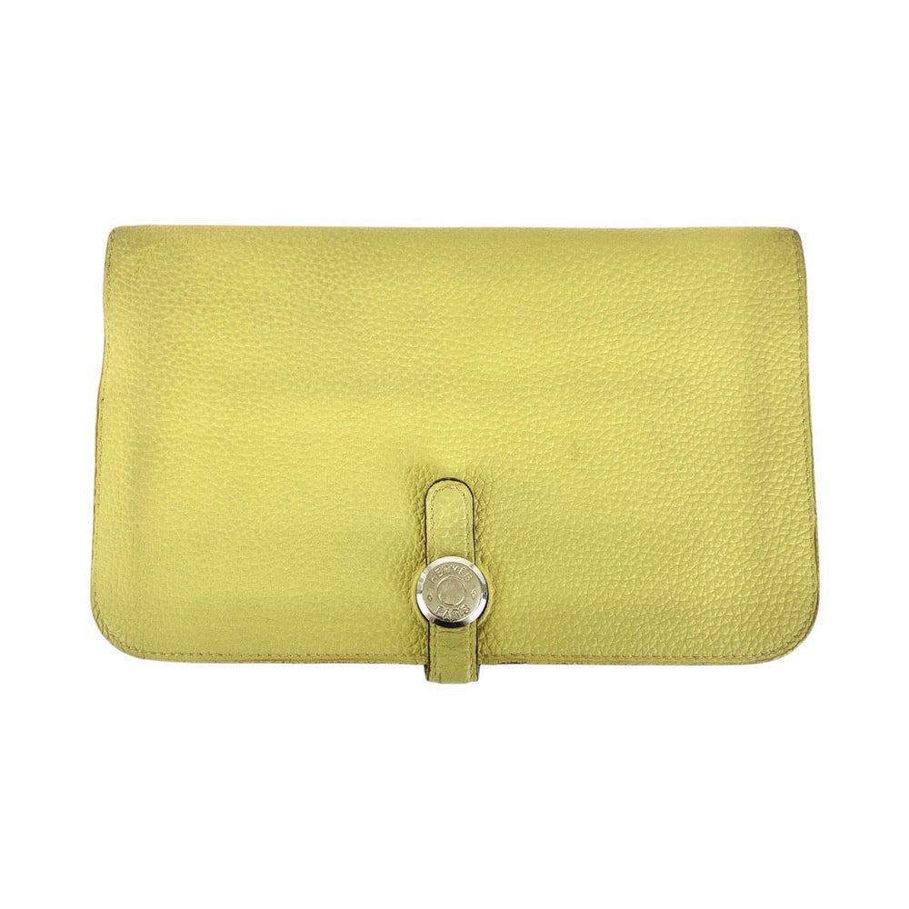 HERMES Long Wallet Purse Togo Jonupussan Long Wallet Purse Long wallet unisex Dogon GM Women Used Authentic
