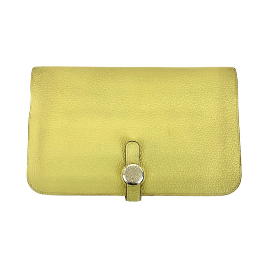 HERMES Long Wallet Purse Togo Jonupussan Long Wallet Purse Long wallet unisex Dogon GM Women Used Authentic