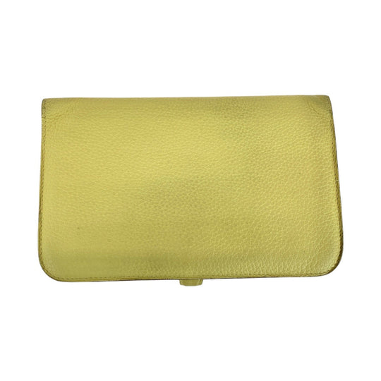 HERMES Long Wallet Purse Togo Jonupussan Long Wallet Purse Long wallet unisex Dogon GM Women Used Authentic