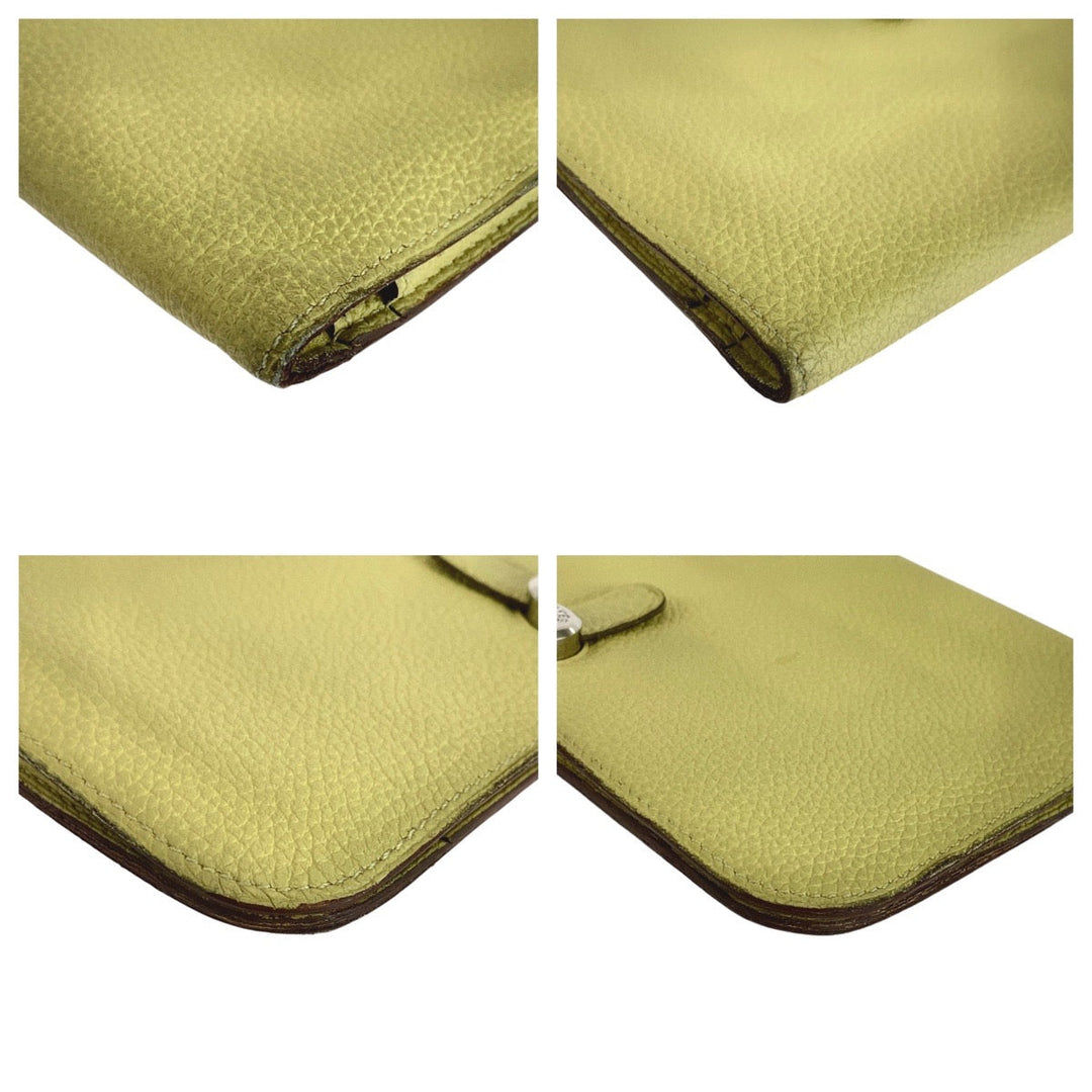 HERMES Long Wallet Purse Togo Jonupussan Long Wallet Purse Long wallet unisex Dogon GM Women Used Authentic