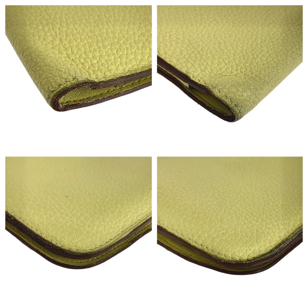 HERMES Long Wallet Purse Togo Jonupussan Long Wallet Purse Long wallet unisex Dogon GM Women Used Authentic