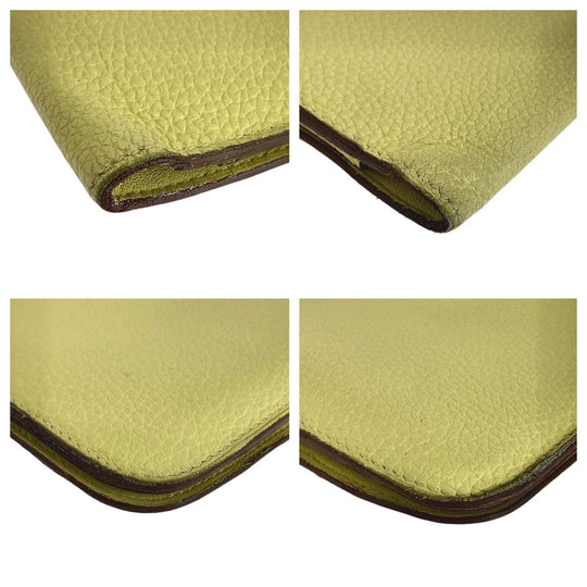 HERMES Long Wallet Purse Togo Jonupussan Long Wallet Purse Long wallet unisex Dogon GM Women Used Authentic