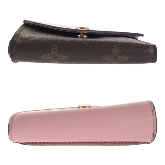 LOUIS VUITTON Tri-fold wallet M62933 PVC Rose Ballerine Pink Brown Gold Metal Folding wallet Compact wallet Monogram Portefeuille Zoe Women Used Authentic