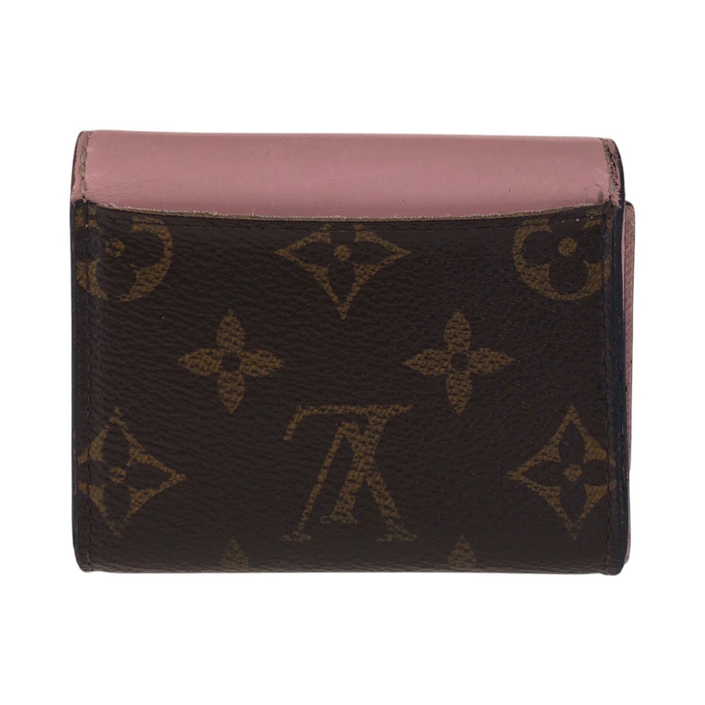 LOUIS VUITTON Tri-fold wallet M62933 PVC Rose Ballerine Pink Brown Gold Metal Folding wallet Compact wallet Monogram Portefeuille Zoe Women Used Authentic