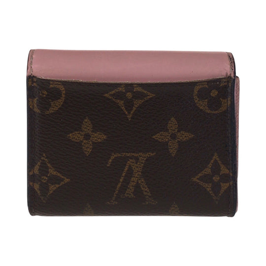 LOUIS VUITTON Tri-fold wallet M62933 PVC Rose Ballerine Pink Brown Gold Metal Folding wallet Compact wallet Monogram Portefeuille Zoe Women Used Authentic