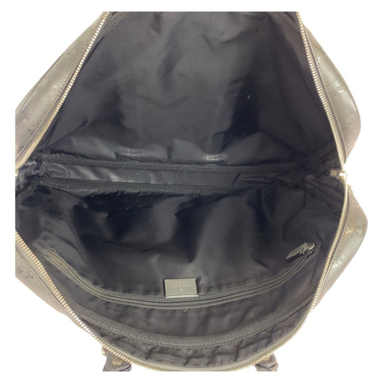 GUCCI Business bag 208463 PVC, Leather Grey SilverMetal Business bag briefcase GG implementation mens Used Authentic