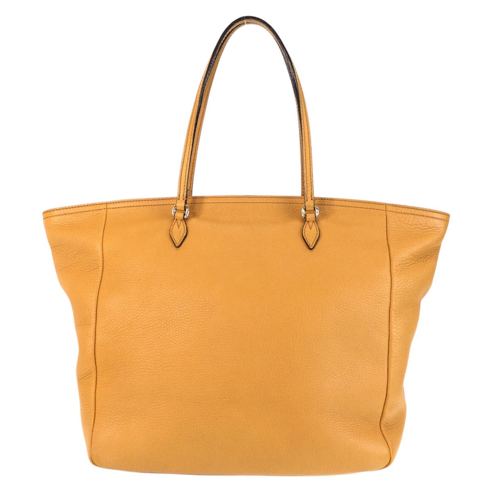 GUCCI Tote Bag 323671 leather Yellow Gold Metal Tote Bag Shoulder Bag Women Used Authentic
