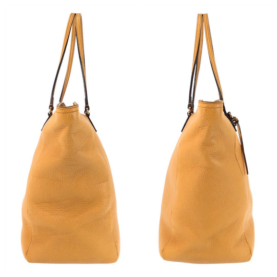 GUCCI Tote Bag 323671 leather Yellow Gold Metal Tote Bag Shoulder Bag Women Used Authentic