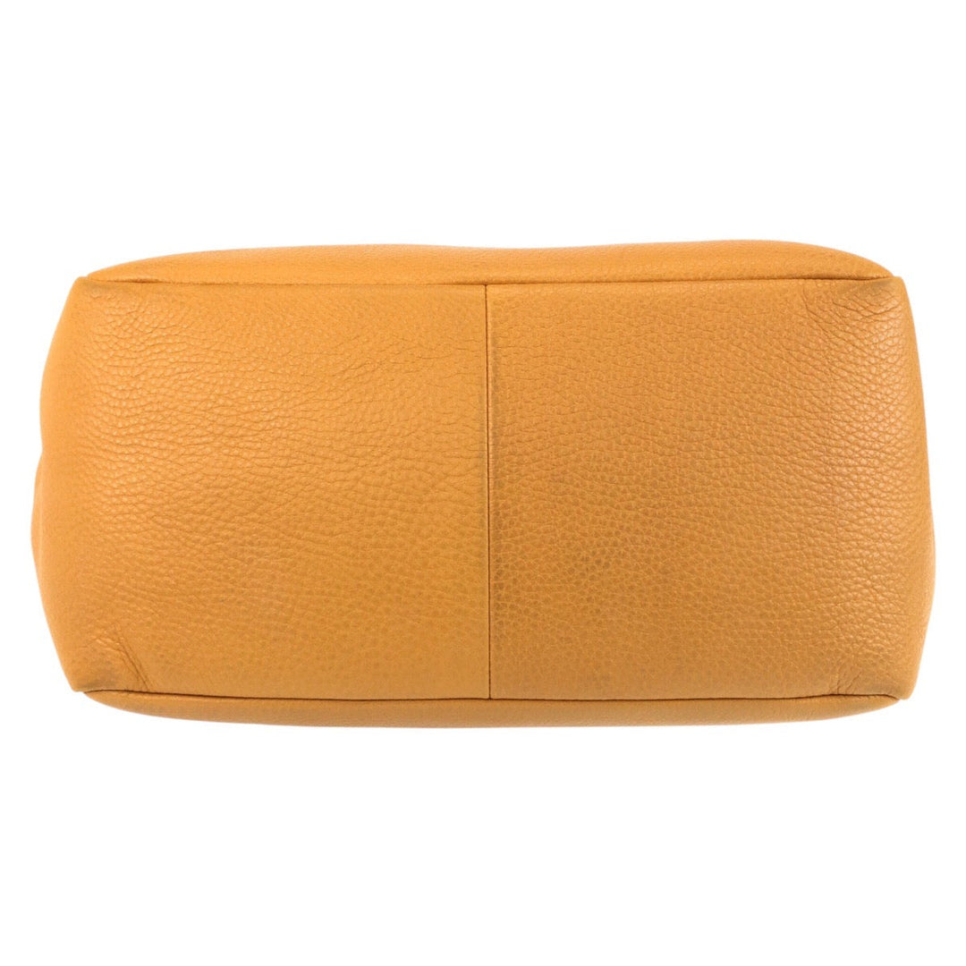 GUCCI Tote Bag 323671 leather Yellow Gold Metal Tote Bag Shoulder Bag Women Used Authentic