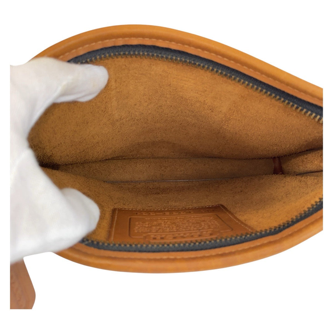 COACH Clutch bag 1339-331 leather Camel Old coach