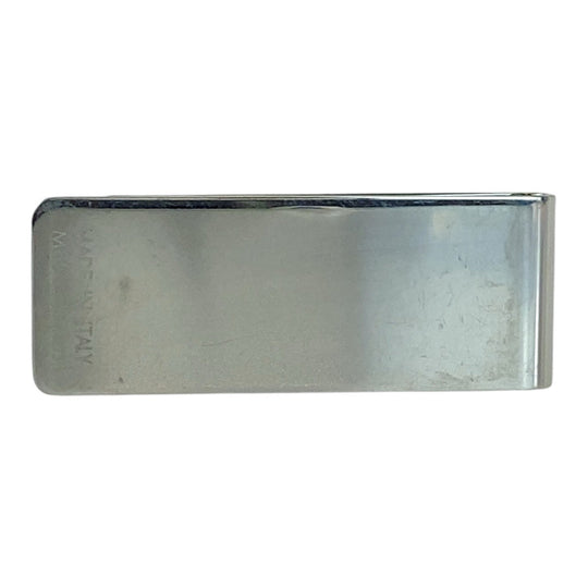 LOUIS VUITTON Money clip M65041 Stainless Steel Silver Bill Clip Champs Elyses mens Used Authentic