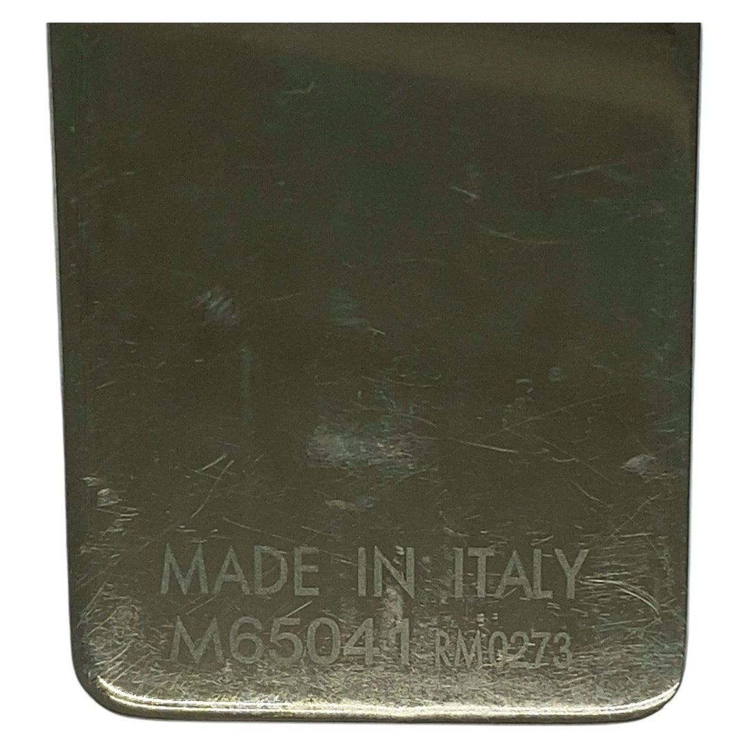 LOUIS VUITTON Money clip M65041 Stainless Steel Silver Bill Clip Champs Elyses mens Used Authentic